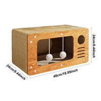HKM-226387 Spacious Custom Cardboard Kitten Scratcher Board with Lounger and Cat Tree Features