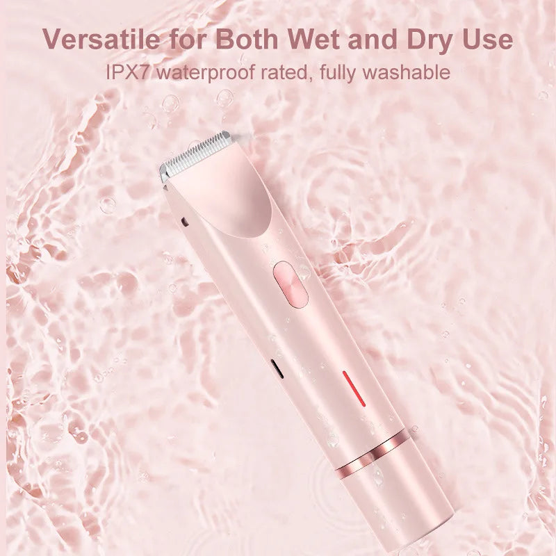HKM-979859 3 in 1 Dual Head Electric Painless Shaver and Body Epilator with IPX7 Waterproof Design