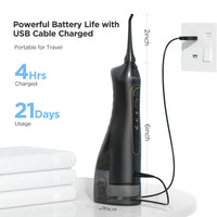 HKM-323347 Portable Cordless Electric Water Flosser with 300ML Water Tank and 3 Modes for Travel