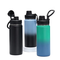 HKM-240403 Large Capacity Outdoor Sports Kettle with Straw - Multi-color 304 Stainless Steel, BPA Free