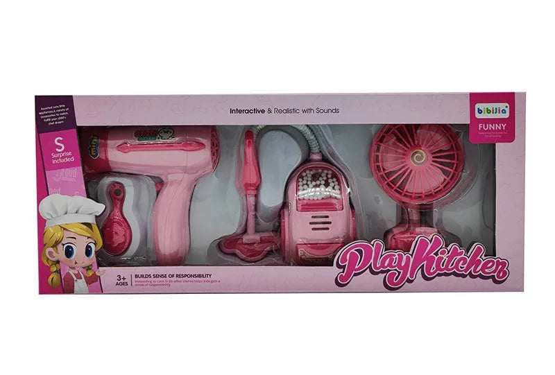 HKM-049043 Colorful Plastic Kitchen Play Set for Kids - Fun Household Appliances Toys