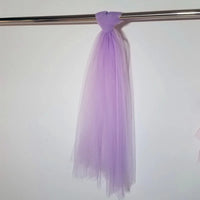 Swiss Dot Tulle Chair Sashes Organza Chair Back Bow Sheer Yarn Chair Covers for Wedding Banquet Party Event Decoration