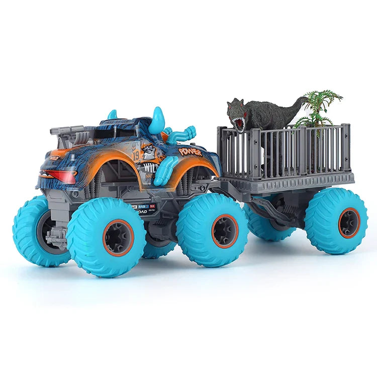 HKM-081811 6x6 Remote Control Monster Truck Stunt Car - 1/16 Scale Electric Vehicle for Ages 5+