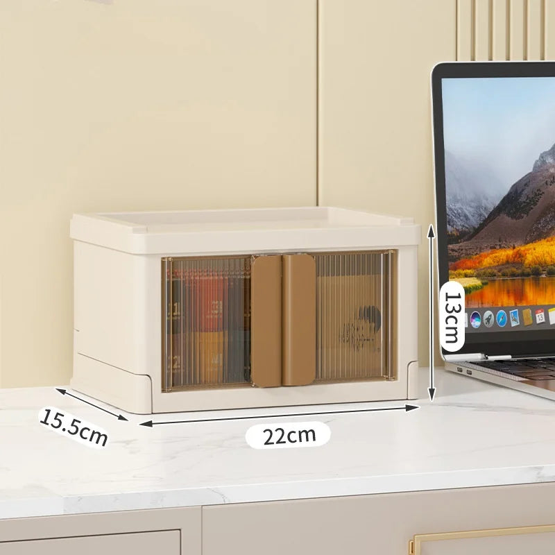 KTX-532883 Foldable Non-Installation Storage Box for Home Desktop Organisation