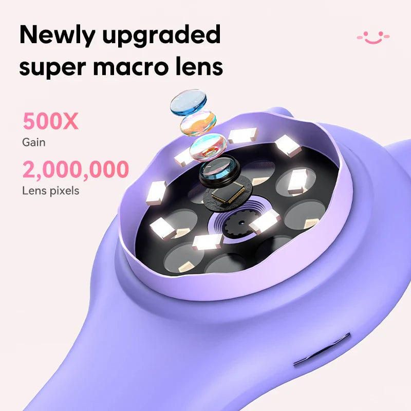 KTX-128019 Portable Mini Kids Pocket Microscope with Digital Camera for STEM Learning