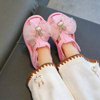 HKM-558547 OEM Beautiful Soft Rubber Baby Girls' Casual Shoes Hot Selling Cute Newborn Princess Shoes with Soft Breathable Bottom