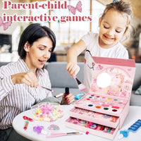 HKM-195923 Kids Washable Makeup Set for Pretend Play - Includes Realistic Cosmetics for Ages 2-13