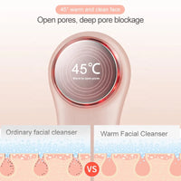 HKM-832979 Mini Electric Facial Cleansing Brush with Heat and Cooling Functions for Deep Cleaning