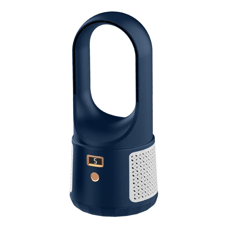 KTX-672147 Portable Bladeless Desk Fan – Rechargeable Personal Cooling Device for Home and Office Use