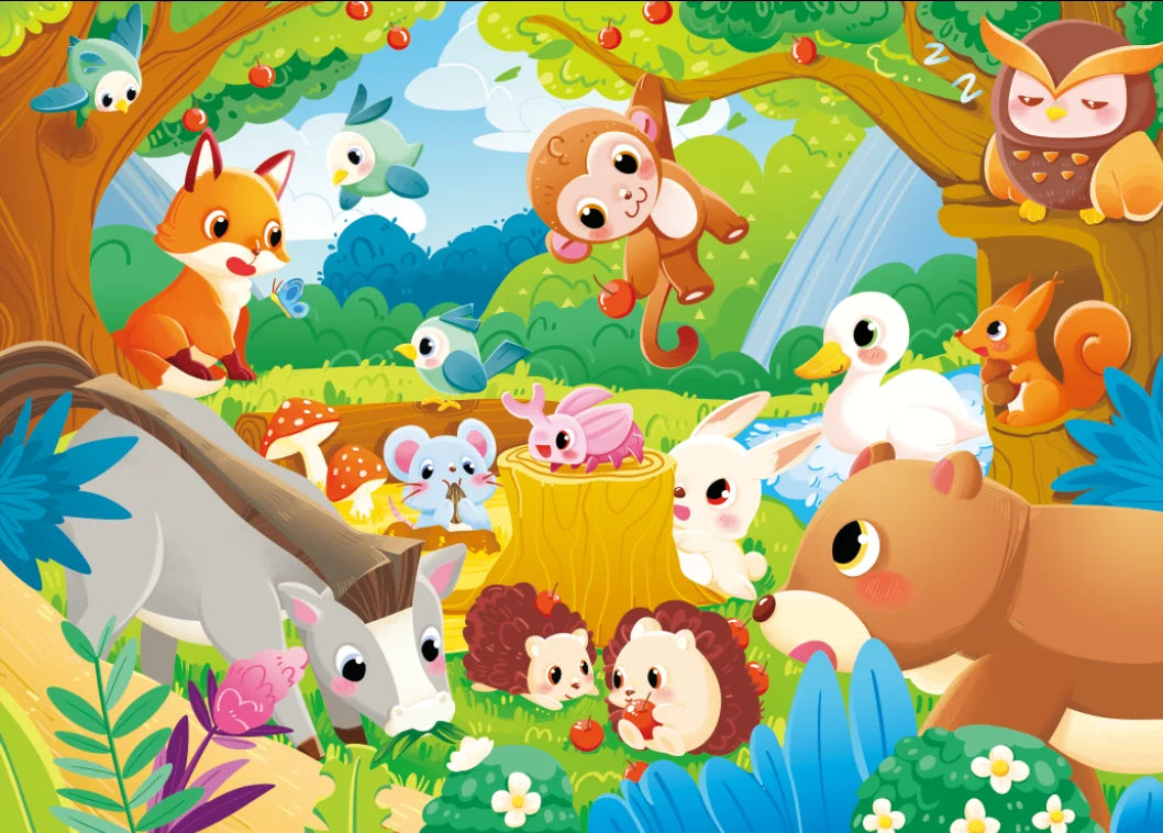 KTX-696275 Educational 60-Piece 3D Cartoon Jigsaw Puzzle for Kids – Fun and Engaging Learning Activity