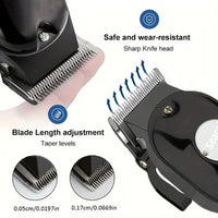 HKM-783251 Cordless Mini Electric Hair Trimmer XY-8118B for Men with USB Charging and LCD Screen