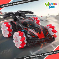 HKM-869395 4WD 2.4G Remote Control Drift Car with Gesture Sensing, High-Speed Features, Smoke, Music & Lights