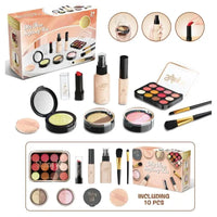 HKM-194771 Pretend Makeup Set for Kids - Mini Cosmetic Bag Toy - Age 2-12, Durable ABS Plastic
