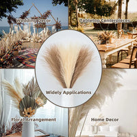 55CM Fluffy Pampas Grass Simulation Reed Hair Simulation Wedding Party Minimalist Home Decoration Artificial Flowers 1pcs