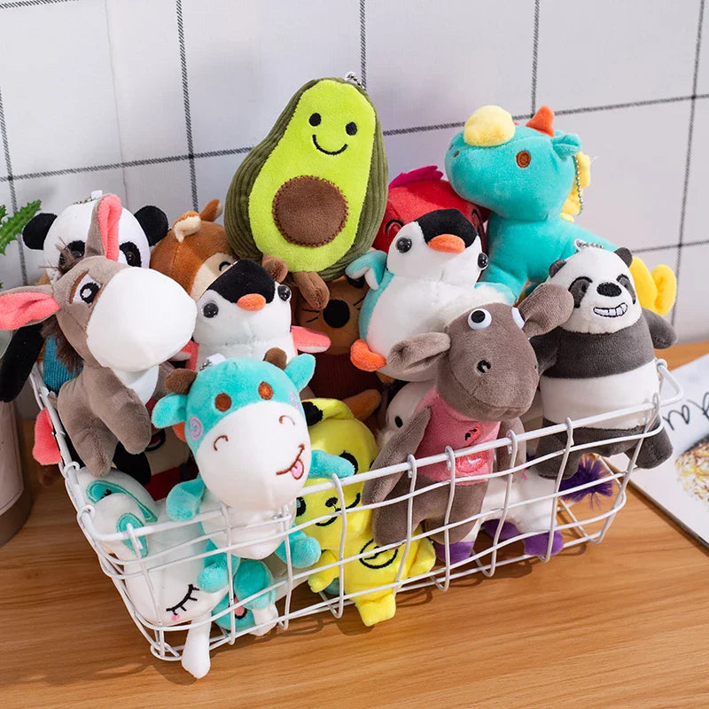 KTX-409427 Cute and Soft Mixed Plush Stuffed Animal Toys for Claw Machines (10-15cm)