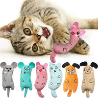 HKM-424147 Catnip Plush Interactive Mouse Toy for Cats - Assorted Colours Available