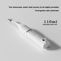 HKM-814867 Electric Sonic Toothbrush & Water Flosser Set with 2 Smart Brush Heads and Retractable Water Tank