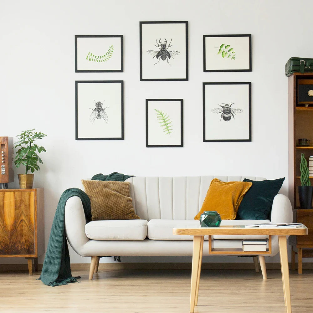 KTX-833683 Black and White Poster Picture Frames in Various Sizes: 4x6, 5x7, 6x8, 8x10, A1, A2, A3, A4, A5, 11x14, 12x16, 12x18, 16x20, 18x24, 24x36