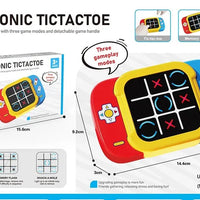 HKM-642323 2-in-1 Digital Handheld Tic Tac Toe Game Console for Engaging Fun Entertainment