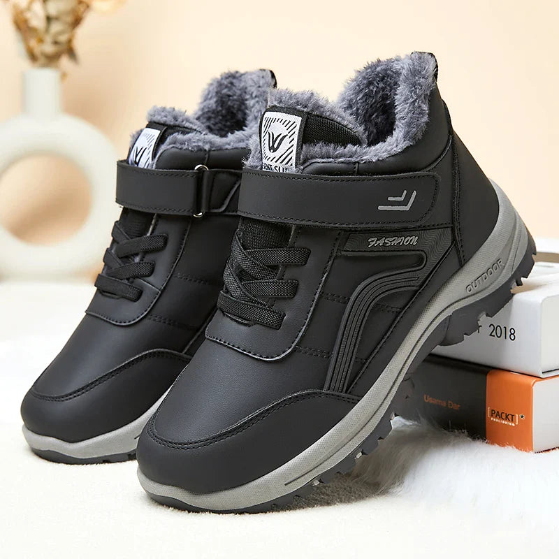 HKM-688467 BM-D-7latest Design Thick Inside Warm Walking Non-slip Waterproof Winter Warm Women's Casual Flat Boots