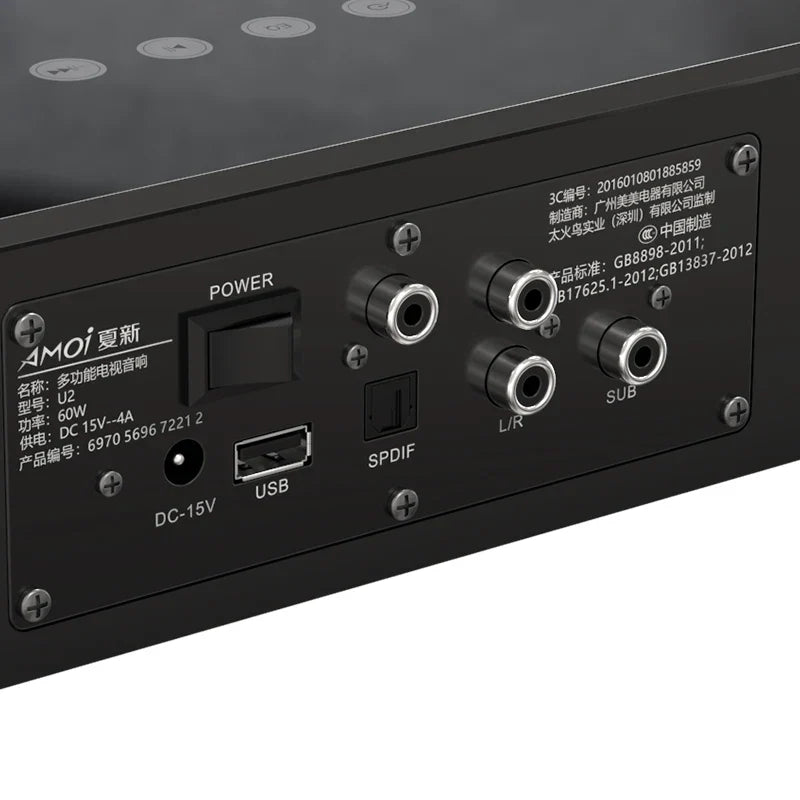 KTX-221267 5.1 Surround Sound Bar Speaker with Wireless Bluetooth for Home Theatre and TV Audio