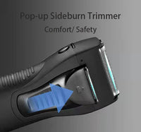 HKM-816019 Cordless Rechargeable Electric Shaver with 3-Blade Technology for Smooth Shaving on Face and Body