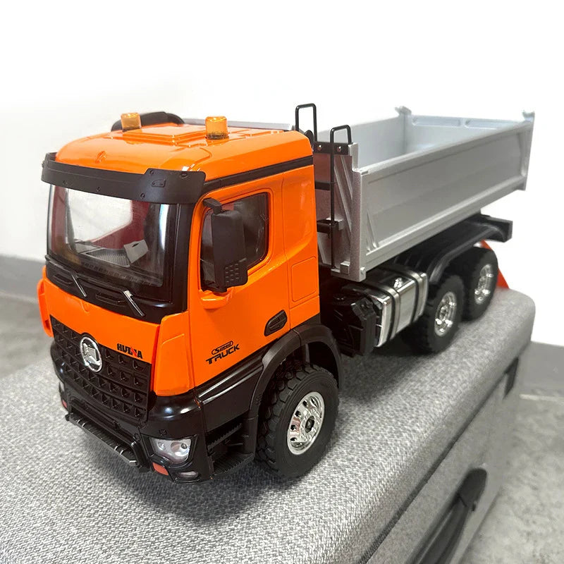 KTX-533587 1/14 Remote Control Dump Truck with Lifting Bed and High-Torque Motor, Alloy Construction