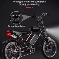 HKM-9235283 Adult Electric Bicycle Powered by 2000W Motor, 20 MPH Top Speed, 48V System and 48V 18.0Ah Battery for Daily Commuting