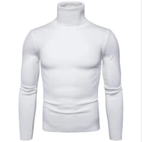 HKM-391251 Men Sweater Fall and Winter Men's Pullover Shirt New Bottoming Shirt Slim High Neck Casual Knit Sweater Thread Sweater