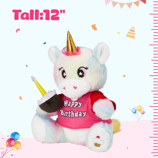 KTX-129171 Super Soft Electric Cartoon Unicorn Plush Toy for Kids – Ideal Birthday and Festival Gift