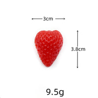 KI liangpeng Simulation PVC fruit block Strawberry Hami melon cut model DIY food accessory decoration photography prop