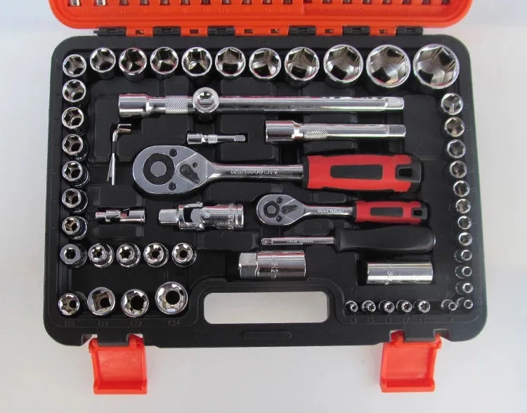 KTX-624723 108-Piece Auto Repair Tool Set with Socket Wrenches and Accessories