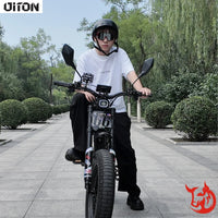 DITON D9 20 Inch Fat Tire Electric Bike 52V High Torque Drive System 25Ah Long Range Battery Adult Off Road Adventure E Bike