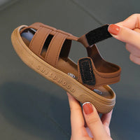 HKM-984531 Lightweight Children's Sandals New Summer Cute Beach Jelly Sandals Non-Slip Safe Rubber Baby Shoes for Boys and Girls