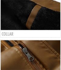 HKM-964115 Men's Coats Waterproof Windproof Motorcycle Jacket With Standing Collar Waxed Leather Jacket Winter PU Leather Jacket Custom