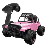 HKM-807315 High-Speed 4WD Off-Road RC Car - Pink Drift Truck, Remote Control, Waterproof, 40 Km/h, 1:18 Scale