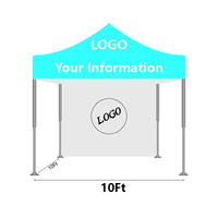 HKM-388435 Waterproof 10x10ft Aluminium Gazebo Canopy for Outdoor Events, Weddings, and Trade Shows