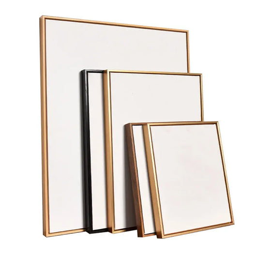 KTX-194131 Modern Black Floating Frame for Canvas and Art Prints, Sizes A4 A3 10" 12" 8" 7" 12''