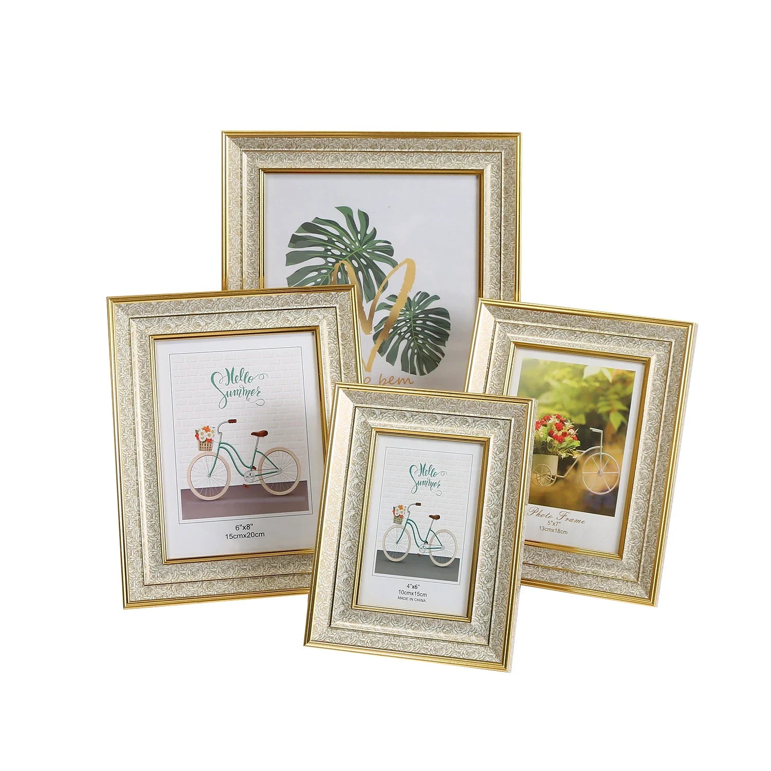 KTX-030291 Creative DIY Wooden Picture Frame for Table Decoration and Photo Wall – Available in Sizes 5" to 10" and A4