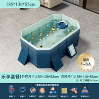 HKM-848339 Large Rectangular Above Ground Swimming Pool for Outdoor Use