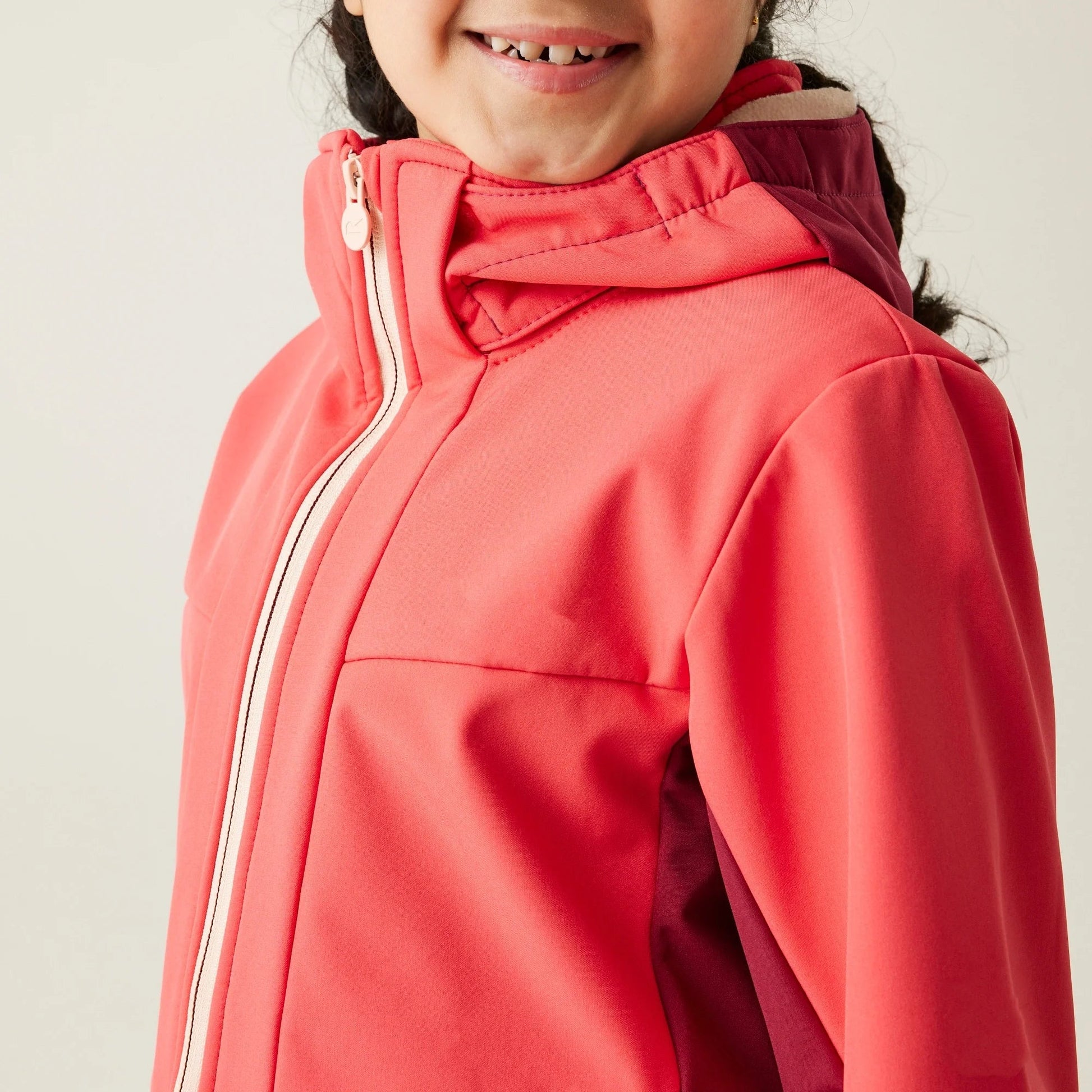 KTX-342675 Winter Girls Softshell Windproof Jacket Elegant Dress Design for Comfort and Style
