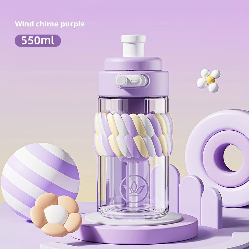 KTX-924627 500ml Glass Cup for Coffee and Boiling Water - Ideal for Students and On-the-Go Use