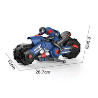 HKM-131539 1:10 Scale 2.4GHz 4-Channel Stunt Off-Road Drift Car with LED Lights - Remote Control Motorcycle для Indoor/Outdoor Fun
