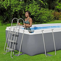 HKM-176019 Large Rectangular Steel Frame Swimming Pool for Outdoor Use