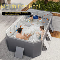 HKM-503699 Large Portable PVC Above Ground Swimming Pool for Outdoor and Children’s Use