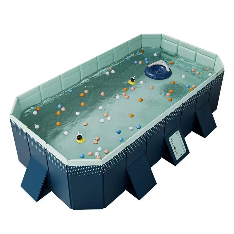 HKM-438163 Large Portable Adult Inflatable PVC Outdoor Swimming Pool for Recreation
