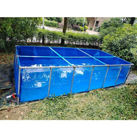 HKM-044947 Foldable Outdoor Rectangular Pool with Aeration System for Shrimp and Koi养殖