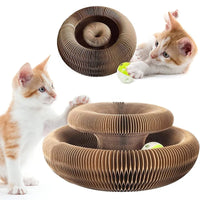 HKM-898707 Interactive Corrugated Cardboard Cat Scratching Board for Engaging Play and Claw Maintenance