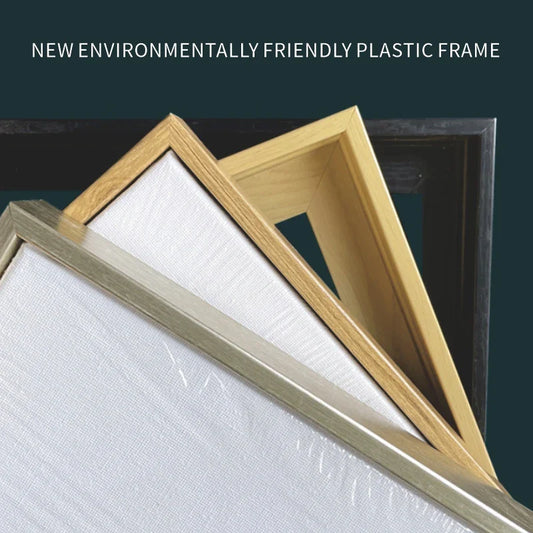 KTX-194131 Modern Black Floating Frame for Canvas and Art Prints, Sizes A4 A3 10" 12" 8" 7" 12''