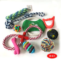 HKM-356307 Durable 12-Pack Interactive Chew Dog Toy Set for Active Play